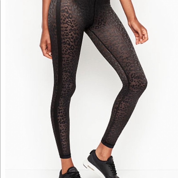 Victoria's Secret tights 7/8 length nwt black sheer - Picture 2 of 5